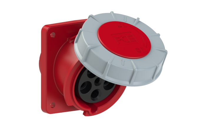 Gniazdo tablicowe skośne Power Twist 63A 3P+Z+N 400V 50/60Hz 6h IP66/67 | 435-6 PCE