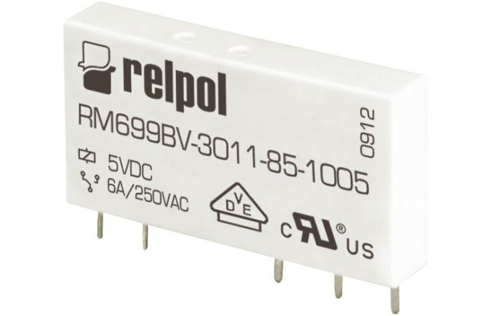 Przekaźnik elektromagnetyczny, miniaturowy 1P, 6A, 24VDC IP67, RM699BV-3011-85-1024 | 2613666 Relpol