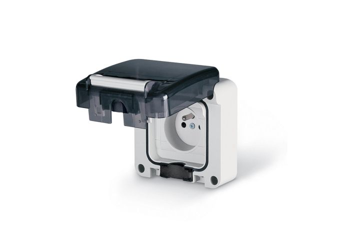 Gniazdo pojedyncze PROTECTA 16A 250V bez puszki | 137.4411 Scame