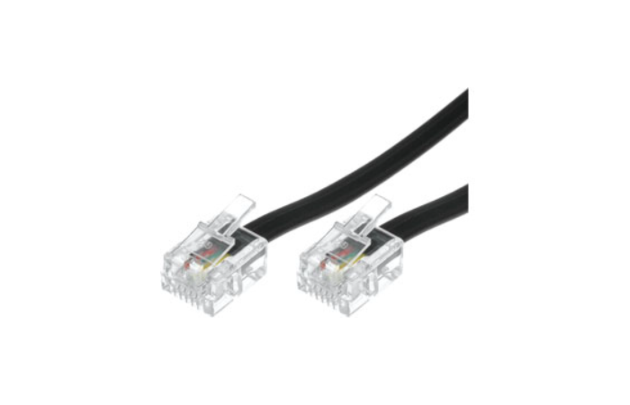 Kabel telefoniczny RJ11 wtyk z obu | TEL-RJ11-BK/05 BQ CABLE