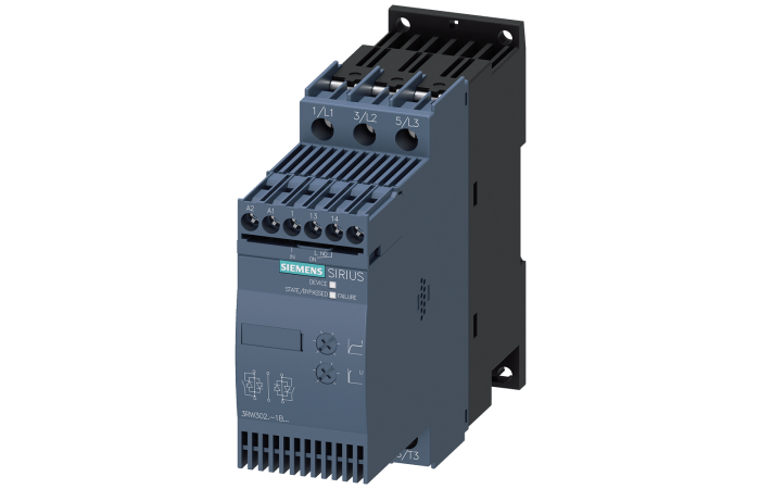 Softstart SIRIUS łagodny rozruch S0, 25A, 11kW/400V, 40 stopni, AC200-480V, AC/DC24V | 3RW3026-1BB04 Siemens