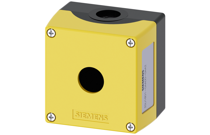 Obudowa sterownicza do FI 22mm, 1 otw&oacute;r, plastikowa, ż&oacute;łta, bez wyposażenia, SIRIUS ACT | 3SU1801-0AA00-0AA2 Siemens