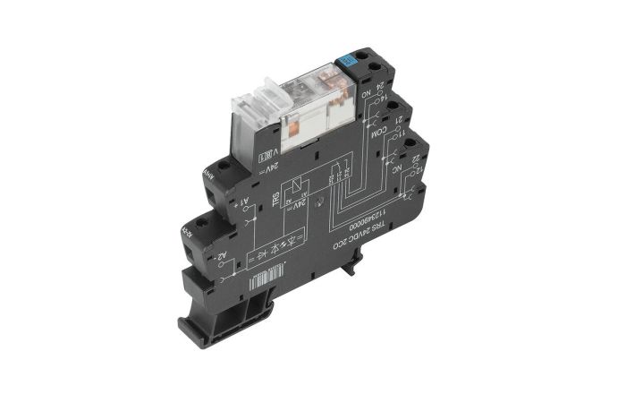 Przekaźnik przełączający, TRS 24VDC 2CO TERMSERIES, 8A, złącza śrubowe, AgNi | 1123490000 Weidmuller