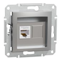 Gniazdo komputerowe kat.5e UTP bez ramki aluminium Asfora | EPH4300161 Schneider Electric