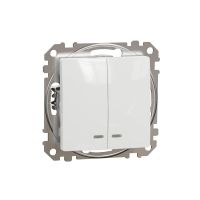 Łącznik świecznikowy z podświetleniem, biały Sedna Design | SDD111105L Schneider Electric