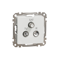 Gniazdo R/TV/SAT przelotowe (7dB), białe | SDD111484 Schneider Electric