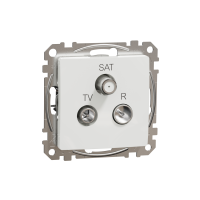 Gniazdo R/TV/SAT przelotowe (10dB), białe | SDD111488 Schneider Electric