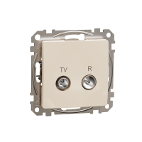 Gniazdo R/TV Sedna Design & Elements końcowe (4dB), beżowe | SDD112471R Schneider Electric