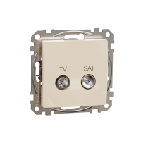Gniazdo TV Sedna Design & Elements /SAT końcowe (4dB), beżowy | SDD112471S Schneider Electric