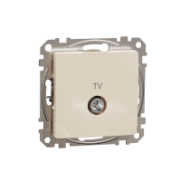 Gniazdo TV Sedna Design & Elements przelotowe (10dB), beżowy | SDD112478 Schneider Electric