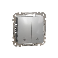 Łącznik żaluzjowy, srebrne aluminium, Sedna Design | SDD113104 Schneider Electric