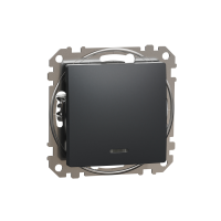 Przycisk z podświetleniem, czarny antracyt Sedna Design | SDD114111L Schneider Electric