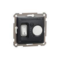 Regulator temperatury  z wbudowanym czujnikiem, czarny antracyt | SDD114506 Schneider Electric
