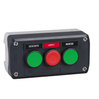 Stacja sterująca Harmony XALD ciemnoszara zielony/czerwony/zielony przycisk fi22 | XALD321 Schneider Electric