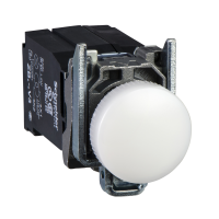 Lampka sygnalizacyjna Fi-22mm 440-460VAC LED, metal, biała | XB4BV8B1 Schneider Electric
