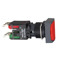 Przycisk płaski czerwony samopowrót bez podświetlenia prostokątny Harmony XB6 | XB6DA45B Schneider Electric