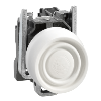 Przycisk Harmony XB4 okapturzony biały samopowrotny bez podświetlenia metalowy | XB4BPS11EX Schneider Electric