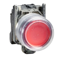 Przycisk okapturzony bez oznaczenia LED 22-24V metalowy, czerwony EX | XB4BP483B5EX Schneider Electric