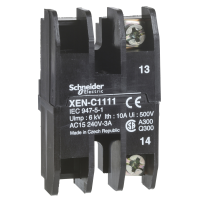 Blok styków z samopowrotem, 1NO montaż z przodu Harmony XAC | XENC1111 Schneider Electric