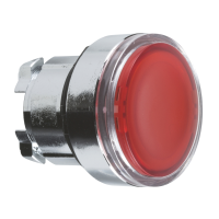 Napęd przycisku czerwony kryta Fi-22mm z samopowrotem bez oznaczenia, Harmony XB4 | ZB4BA48 Schneider Electric