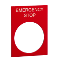 Etykieta Harmony XAC 30 x 40 mm czarny EMERGENCY STOP | ZB2BY2330 Schneider Electric