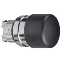 Główka przycisku grzybkowegoFi-30 czarny z samopowrotem metalowy Harmony XB4 | ZB4BC24 Schneider Electric