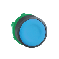 Przycisk płaski niebieski samopowrotny bez podśw. plastikowy bez oznaczenia, Harmony XB5 | ZB5AA6 Schneider Electric