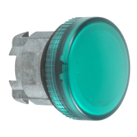 Główka lampki sygnalizacyjnej zielona LED metalowa Harmony XB4 | ZB4BV033E Schneider Electric