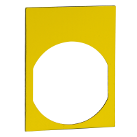 Etykieta Harmony XB4 żółta bez oznaczenia | ZBY41101 Schneider Electric