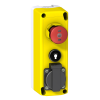 Skrzynka przełączników Harmony XALF, do kontroli dźwigu, 1 przycisk, powrót sprężynowy | XALFK2001E Schneider Electric
