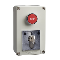 Stacja kontrolna o podwyższonej odporności Harmony XAPS XAPS z blokadą oraz 1 przyciskiem | XAPS21431 Schneider Electric