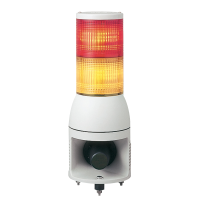 Kolumna świetlna Harmony XVC 100 mm 24 V syrena stała/migający LED pomarańczowa/czerwona | XVC1B2HK Schneider Electric