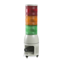 Kolumna świetlna Harmony XVC 100 mm 100..240 V syrena stała/migający LED zielona/pomarańczowa/czerw | XVC1M3HK Schneider Electric