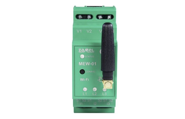 Monitor energii elektrycznej Wi-Fi 3F+N z anteną zewnetrzną MEW-01/ANT | SPL10000031 Zamel