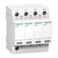 Ogranicznik przepięć iPRD65r-T2-4 4-biegunowy Typ2 65 kA ze stykiem, Acti 9 | A9L65401 Schneider Electric