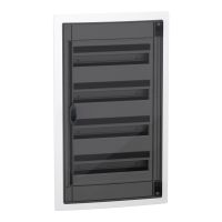 Rozdzielnica modułowa podtynkowa 4x18 IP40, IK09 drzwi przezroczyste, PrismaSeT XS PSXS-4-18-PT-P | LVSXP418 Schneider Electric