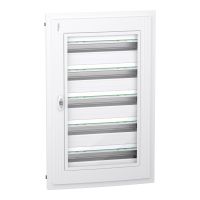 Rozdzielnica modułowa podtynkowa 5x24 IP40, IK09 drzwi przezroczyste, PrismaSeT XS PSXS-5-24-PT-P | LVSXP524 Schneider Electric