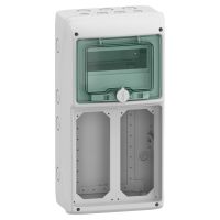 Rozdzielnica modułowa natynkowa 1x8 IP65 do gniazd 2 otwory 103x225mm gMRV-1-8-NT-T/10, Mureva | 13186 Schneider Electric