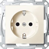 Gniazdo wtykowe Schuko, z przesłoną, zaciski bezśrubowe, K, P, system M | MTN2300-0344 Schneider Electric