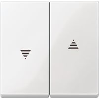 Klawisz podwójny łącznika żaluzjowego z z symbolem /strzałka/ biel polarna, Merten | MTN432419 Schneider Electric