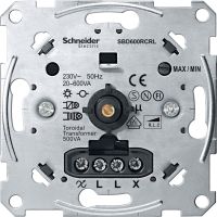 Ściemniacz przyciskowo-obrotowy uniwersalny 20-600W IP20 Merten | MTN5139-0000 Schneider Electric