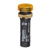 Wskaźnik świetlny Fi-12mm IP40 żółtopomarańczowy osłonięty LED 24V | XVLA335 Schneider Electric