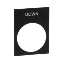 Etykieta wymiary 30x40mm czarna Harmony XAC | ZB2BY2308 Schneider Electric