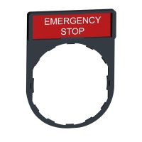 Ramka do etykiet o wymiarach 8x27mm "EMERGENCY STOP" | ZBY2330 Schneider Electric
