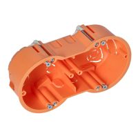 Puszka p/t 60 mm płytka dwukrotna do G/K | OR-JB-13813/2 Orno