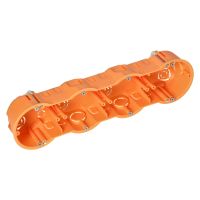 Puszka p/t 60 mm płytka czterokrotna do G/K | OR-JB-13813/4 Orno