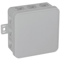 Puszka n/t CLICK IP54 12 przepustów kablowych 85x85x41mm szary (zestaw 50szt) | OR-JB-13803/G/50 Orno