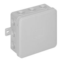 Puszka n/t CLICK IP54 12 przepustów kablowych 100x100x41mm szary | OR-JB-13804/G Orno