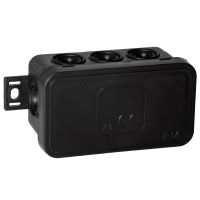 Puszka n/t CLICK IP54 8 przepustów kablowych 80x45x41mm czarny (zestaw 100szt) | OR-JB-13805/B/100 Orno