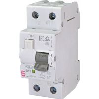Wyłącznik różnicowoprądowy z członem nadprądowym 2P B 10A 30mA typ AC, KZS-2M | 002173102 Eti